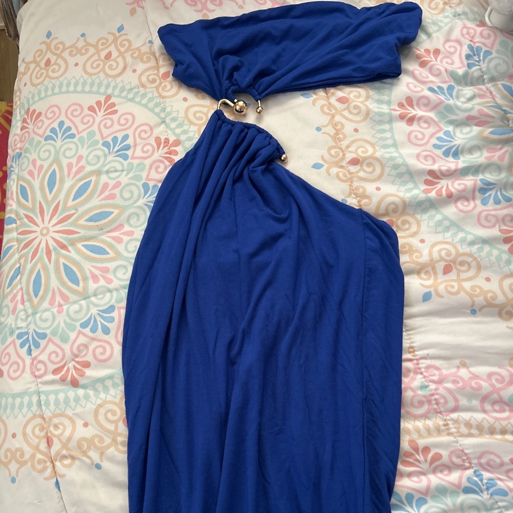 Royal blue maxi dress